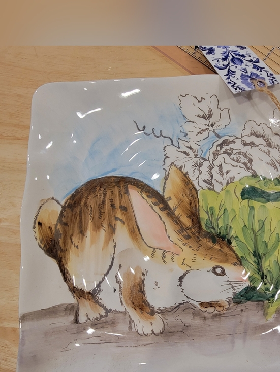 Maxcera Other - MAXCERA "Cabbage Bunny" Ceramic Plate
